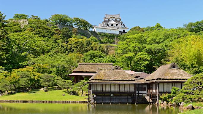 visit-genkyuen-garden-in-hikone-experence