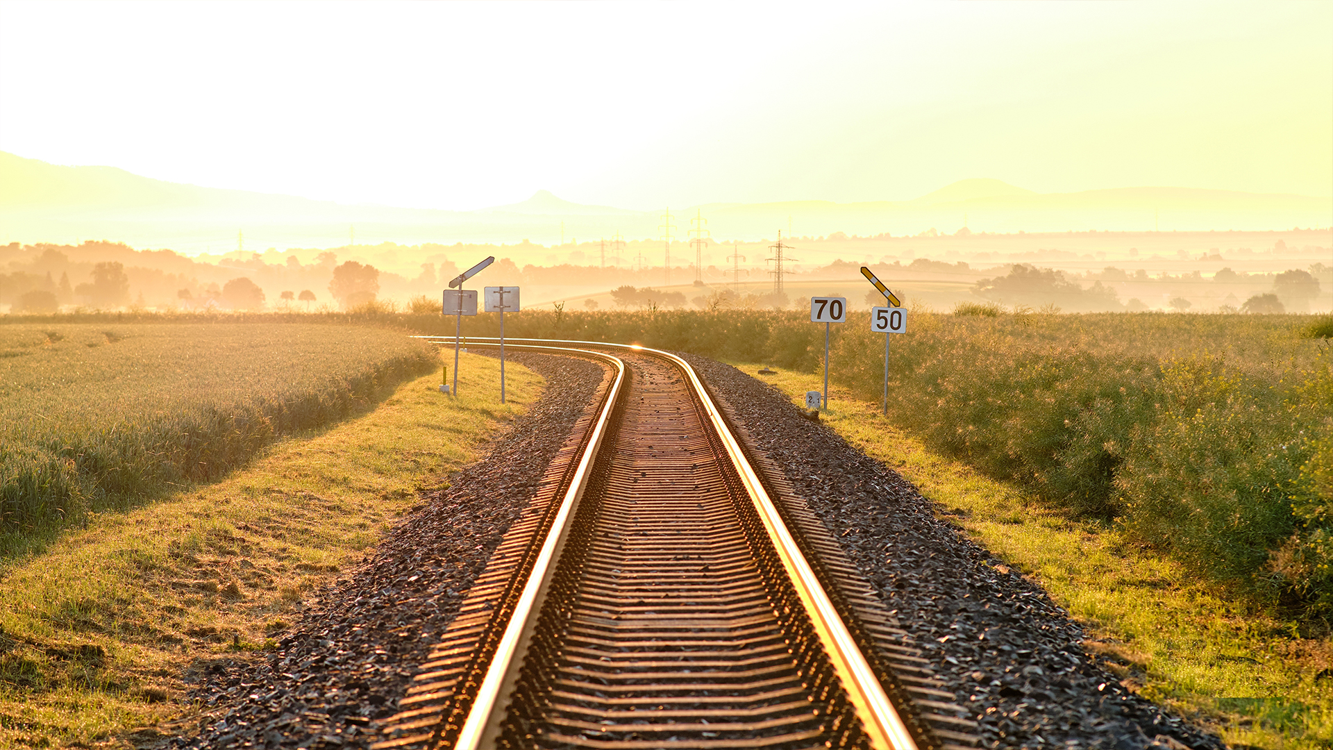 Admire the scenery on a rail journey to Prague