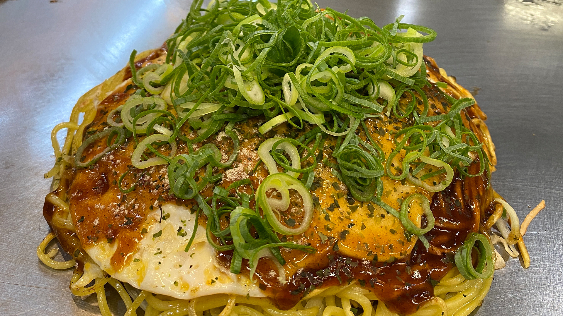 Enjoy an Okonomiyaki dinner
