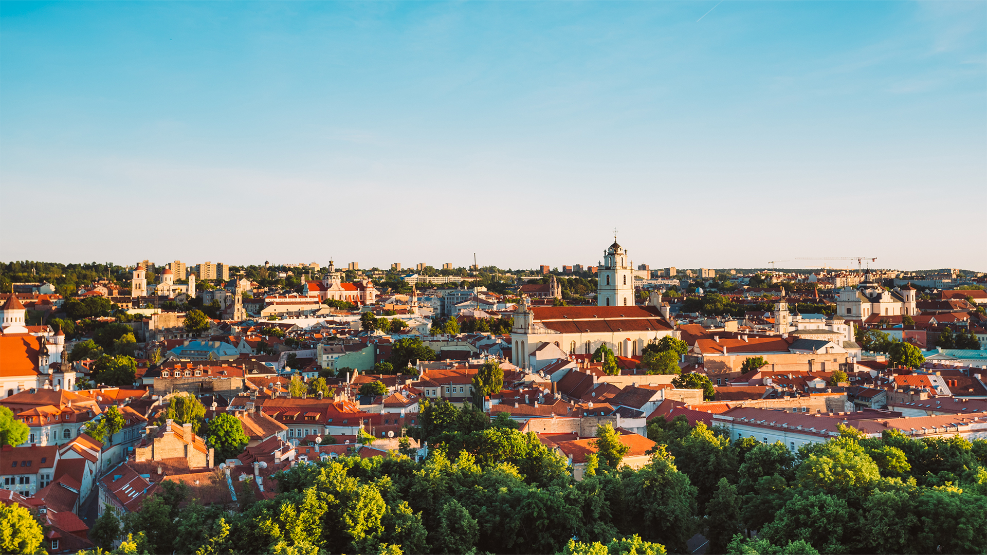 Vilnius-Lithuania-sunset-over-city