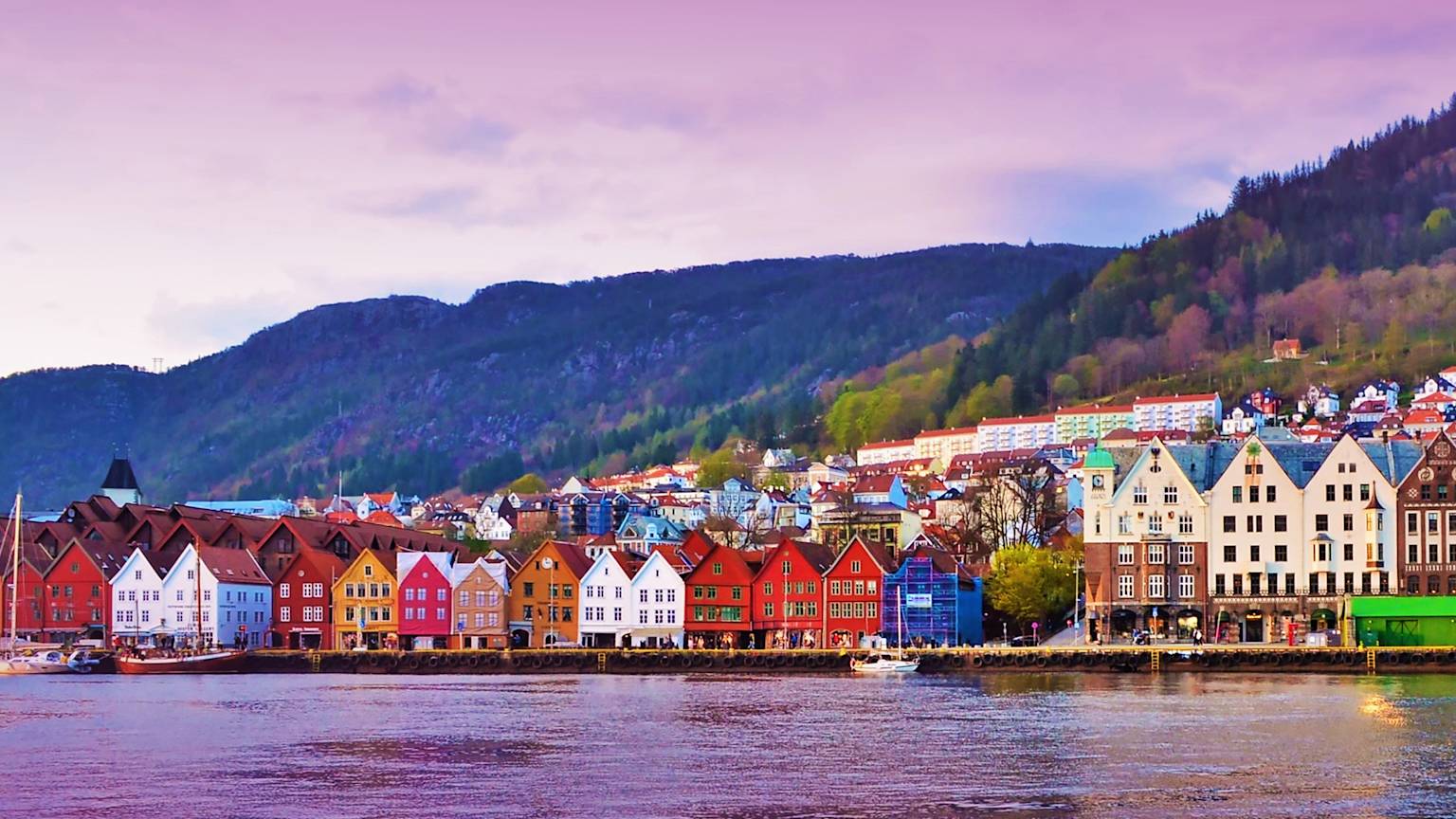 Bergen-Norway-Bryggen-waterfront