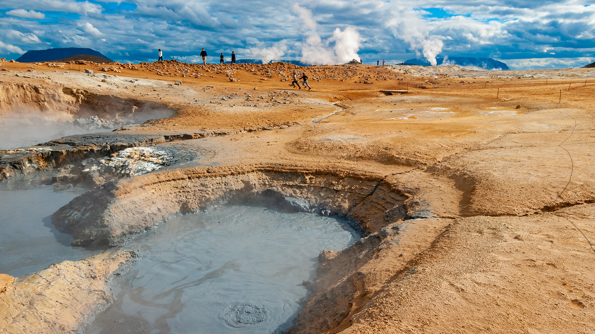 Spend time at the Námaskarð geothermal area