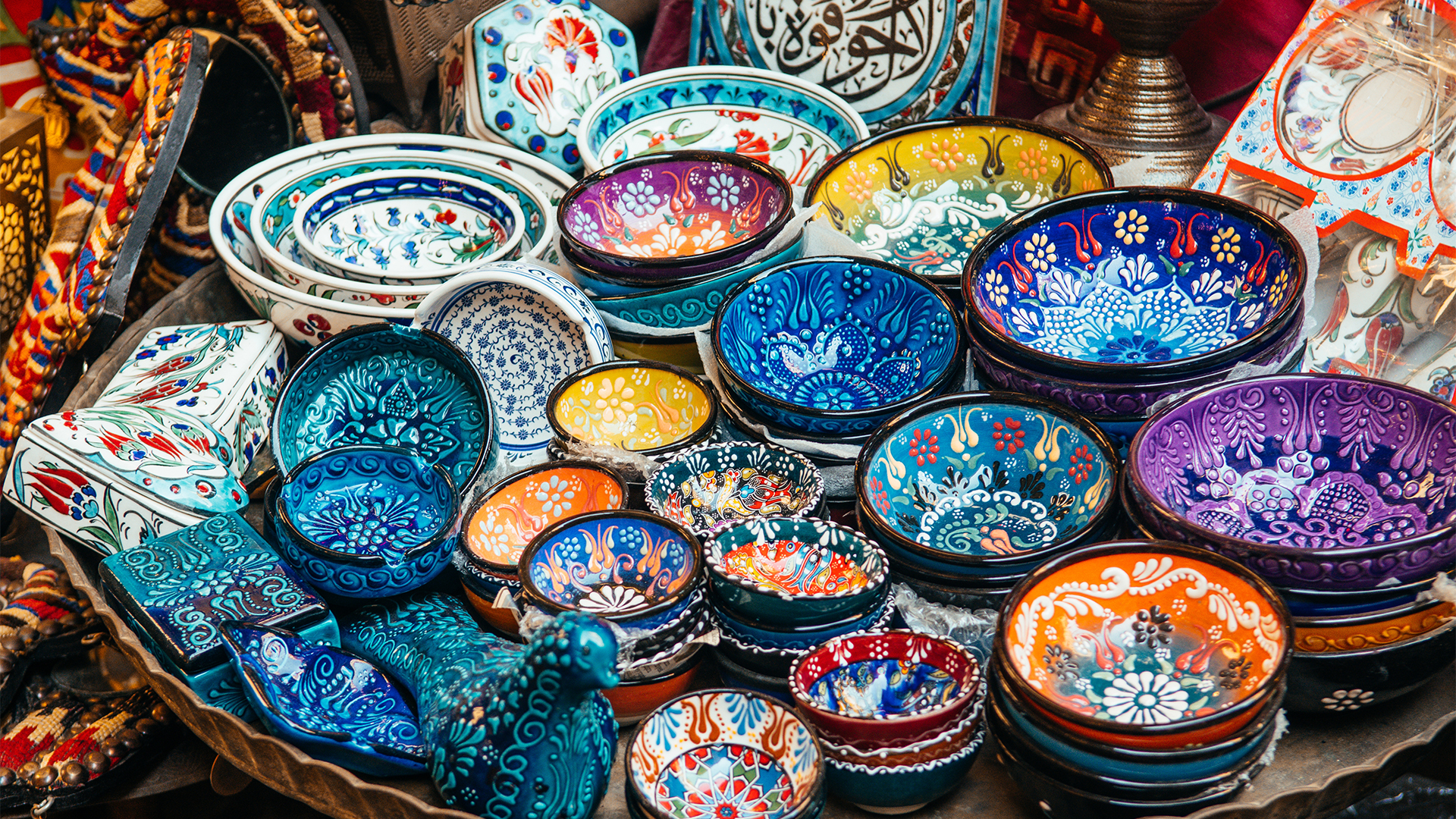 Shop for souvenirs at the bustling Khan El Khalili bazaar