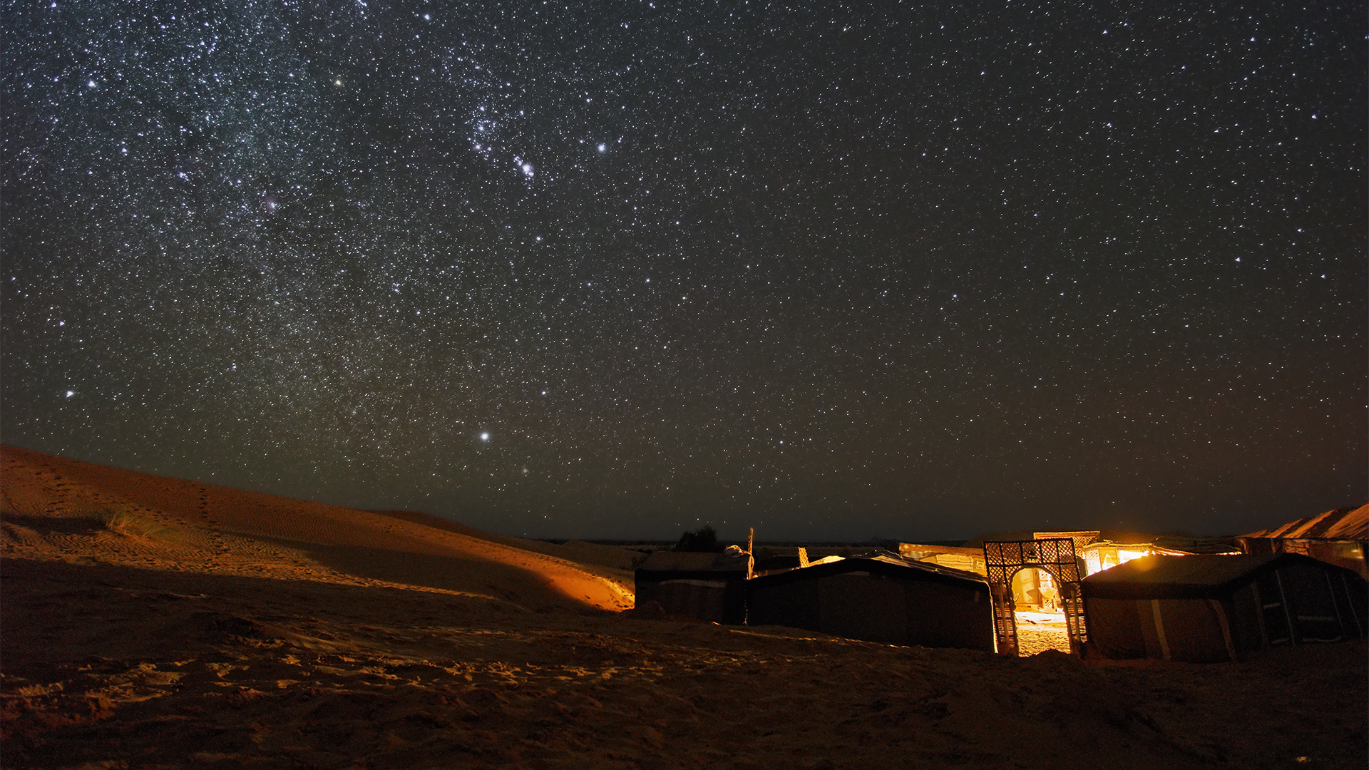 Sleep under desert stars