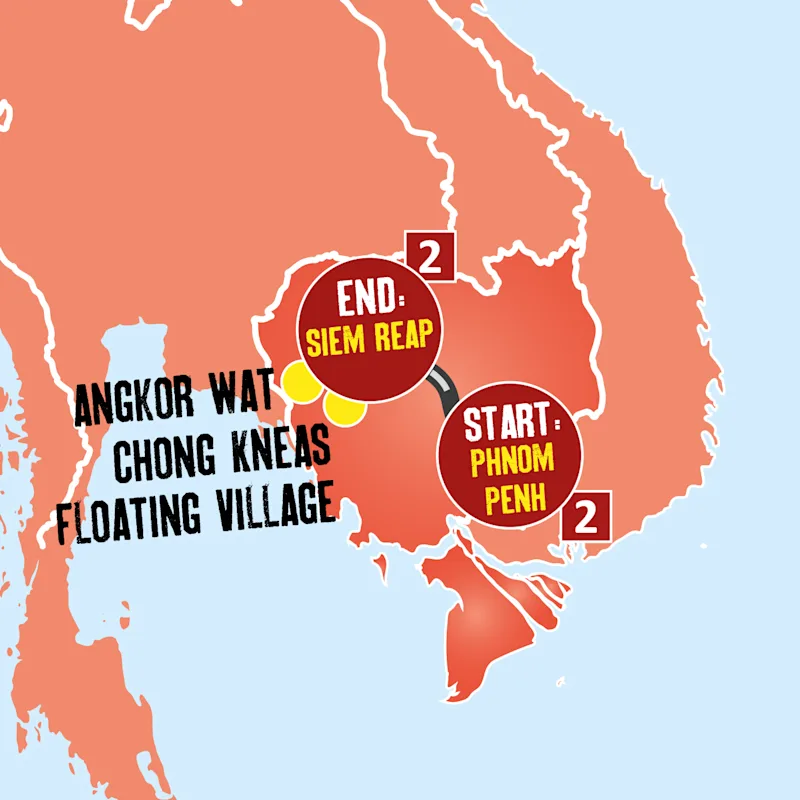 Cambodia-tour-map