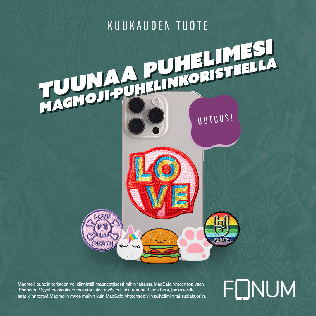 Tammikuun kuukauden tuote: Magmoji-puhelinkoristeet