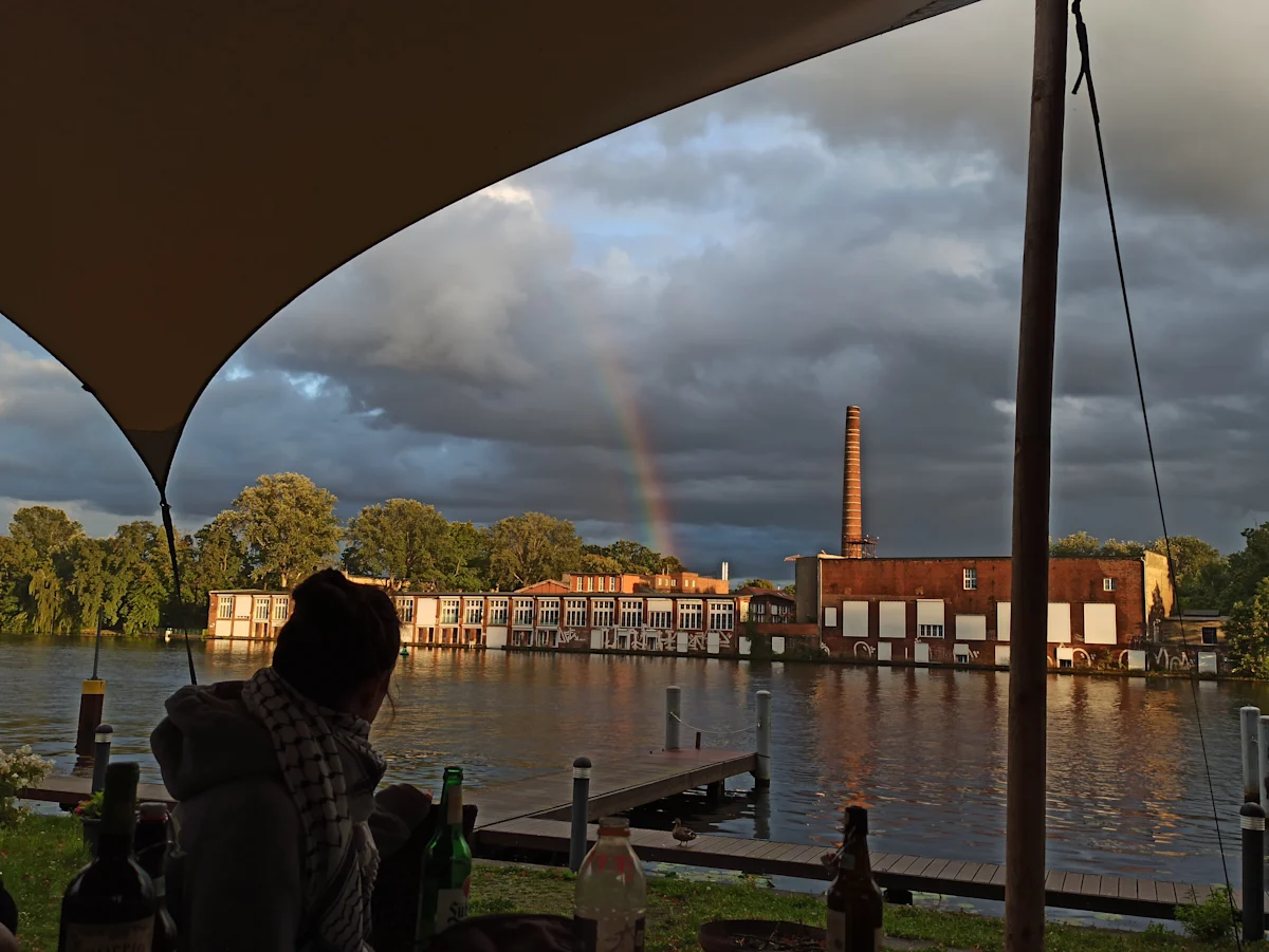 rainbow at the campus