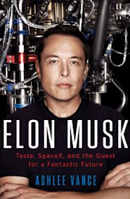 Photo of book cover of Elon Musk