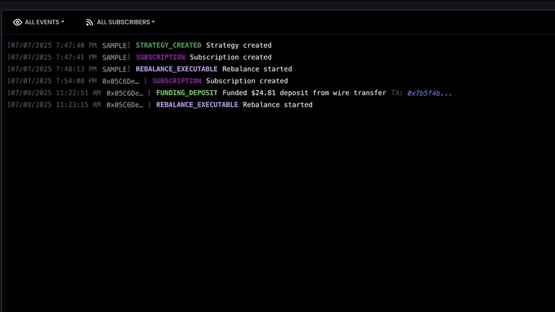 Terminal Logs