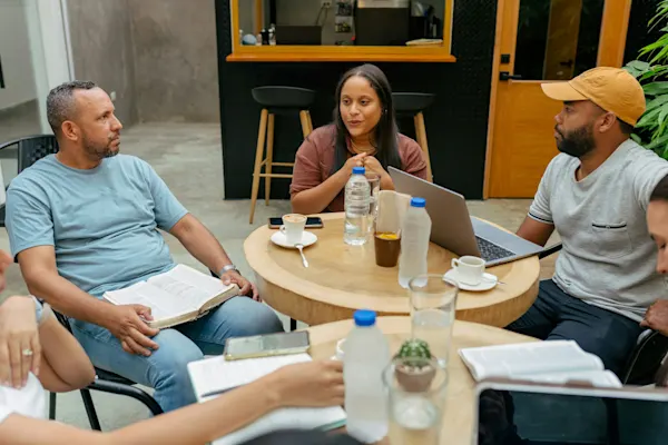 Nonprofit group meeting