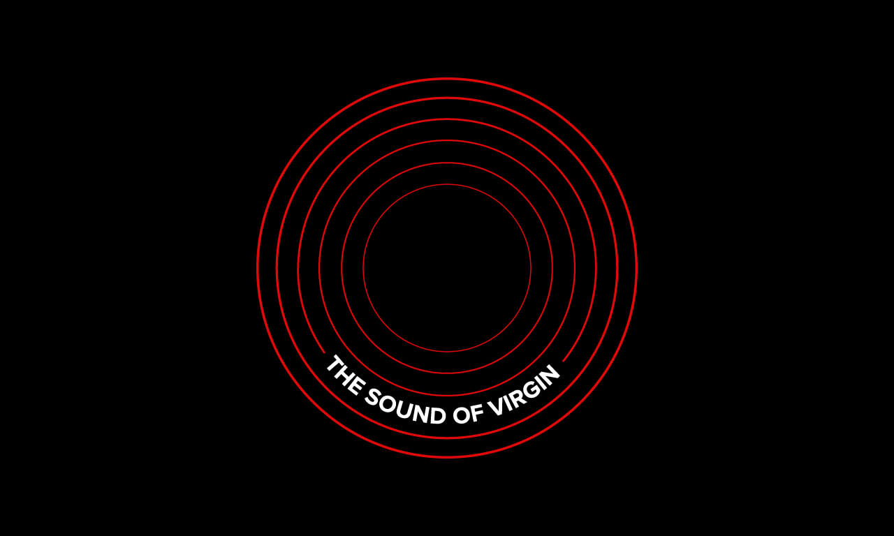 The Sound of Virgin circular graphic