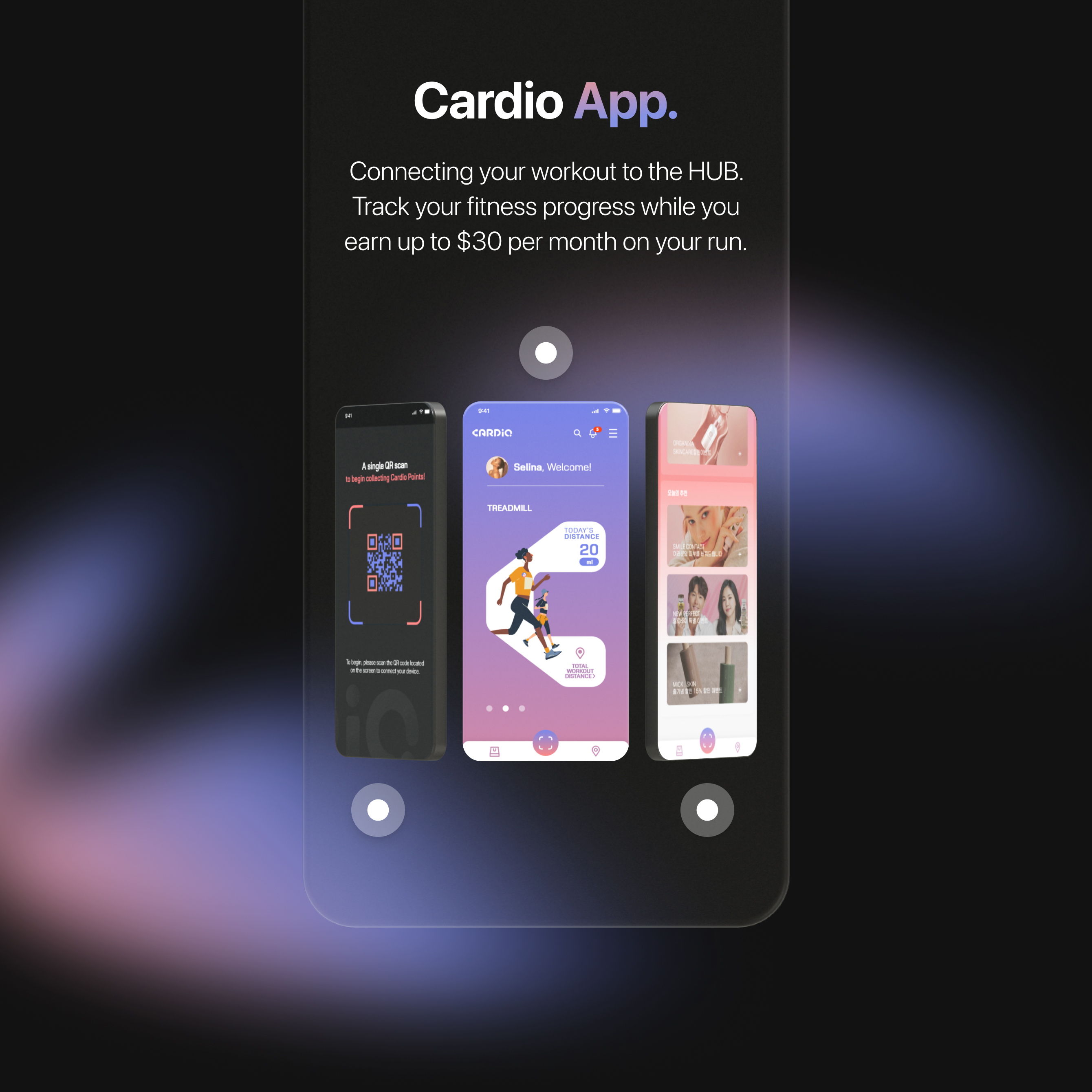 Cardio App mobile design