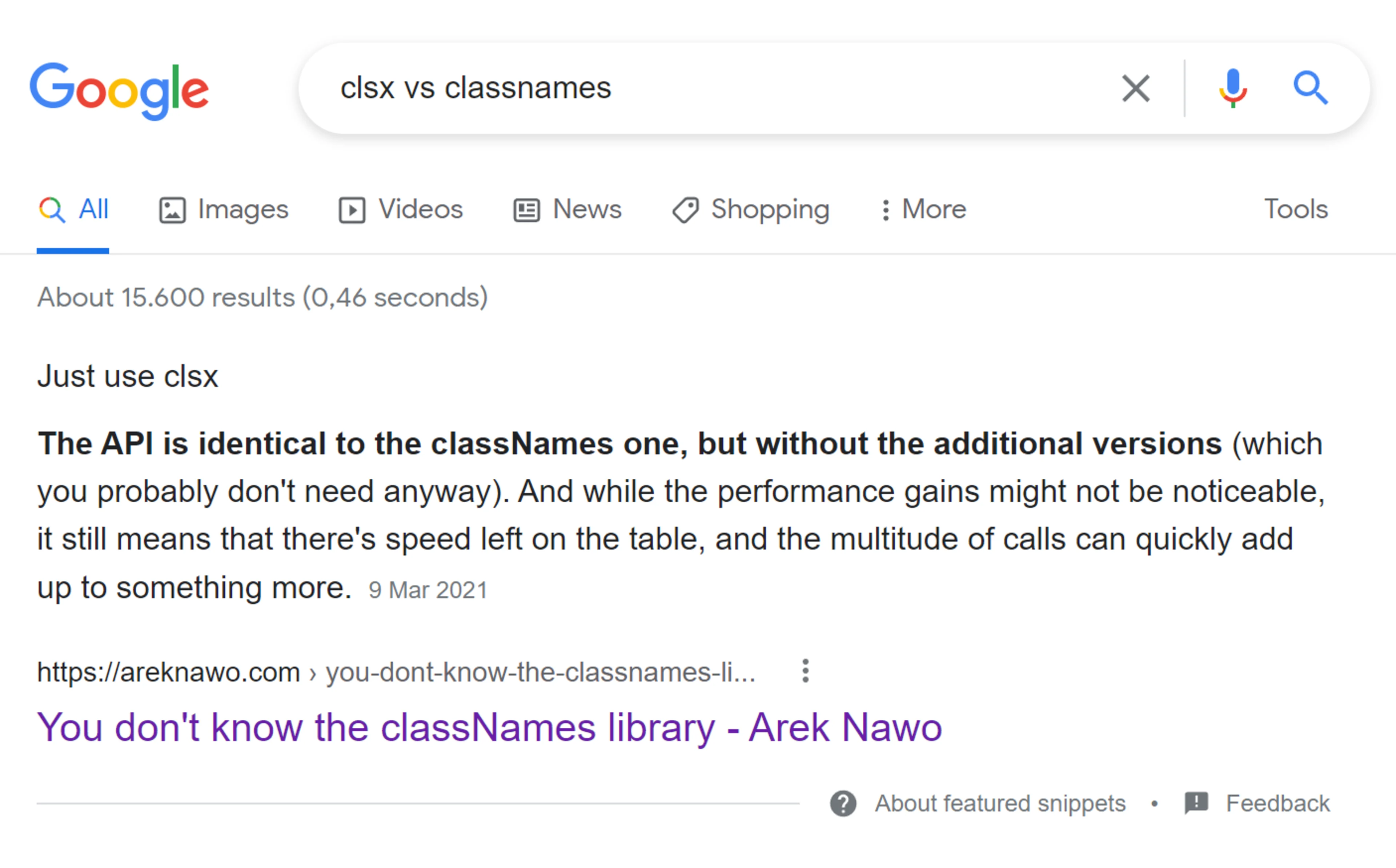 clsx vs classnames