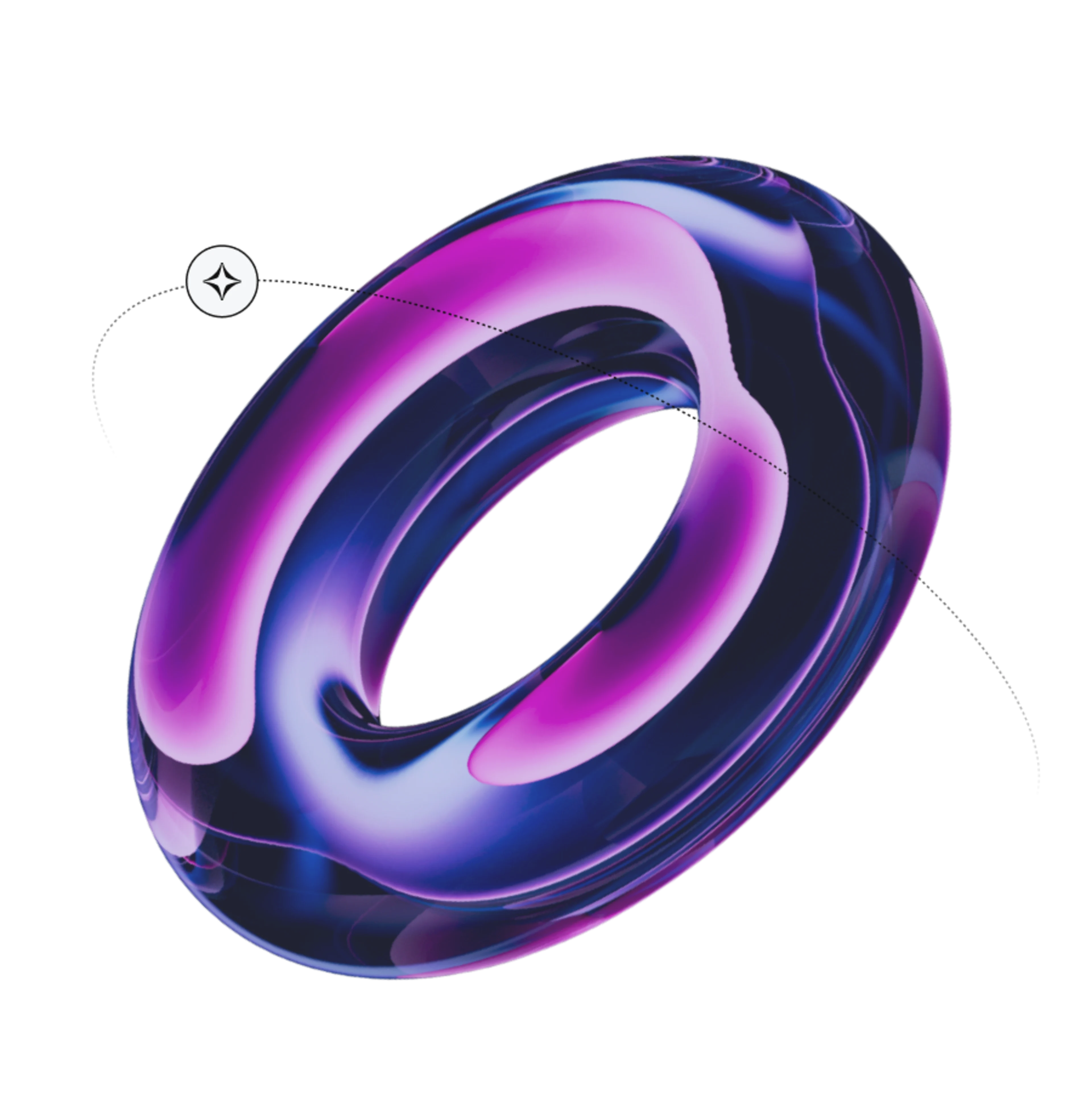 3D torus light theme