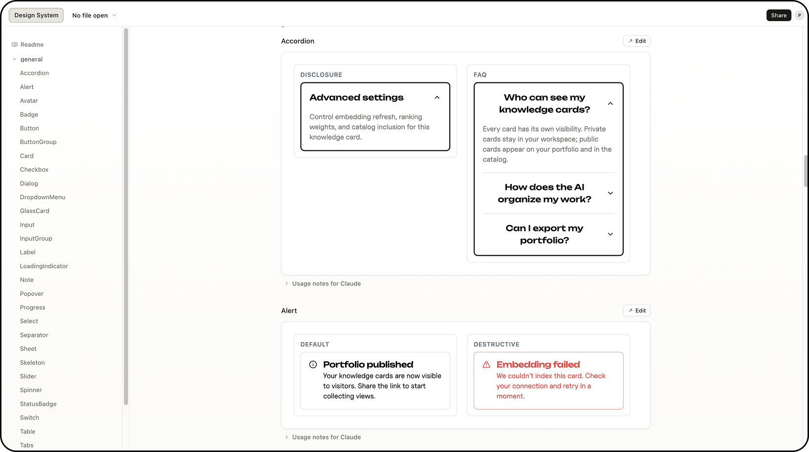 claude design system