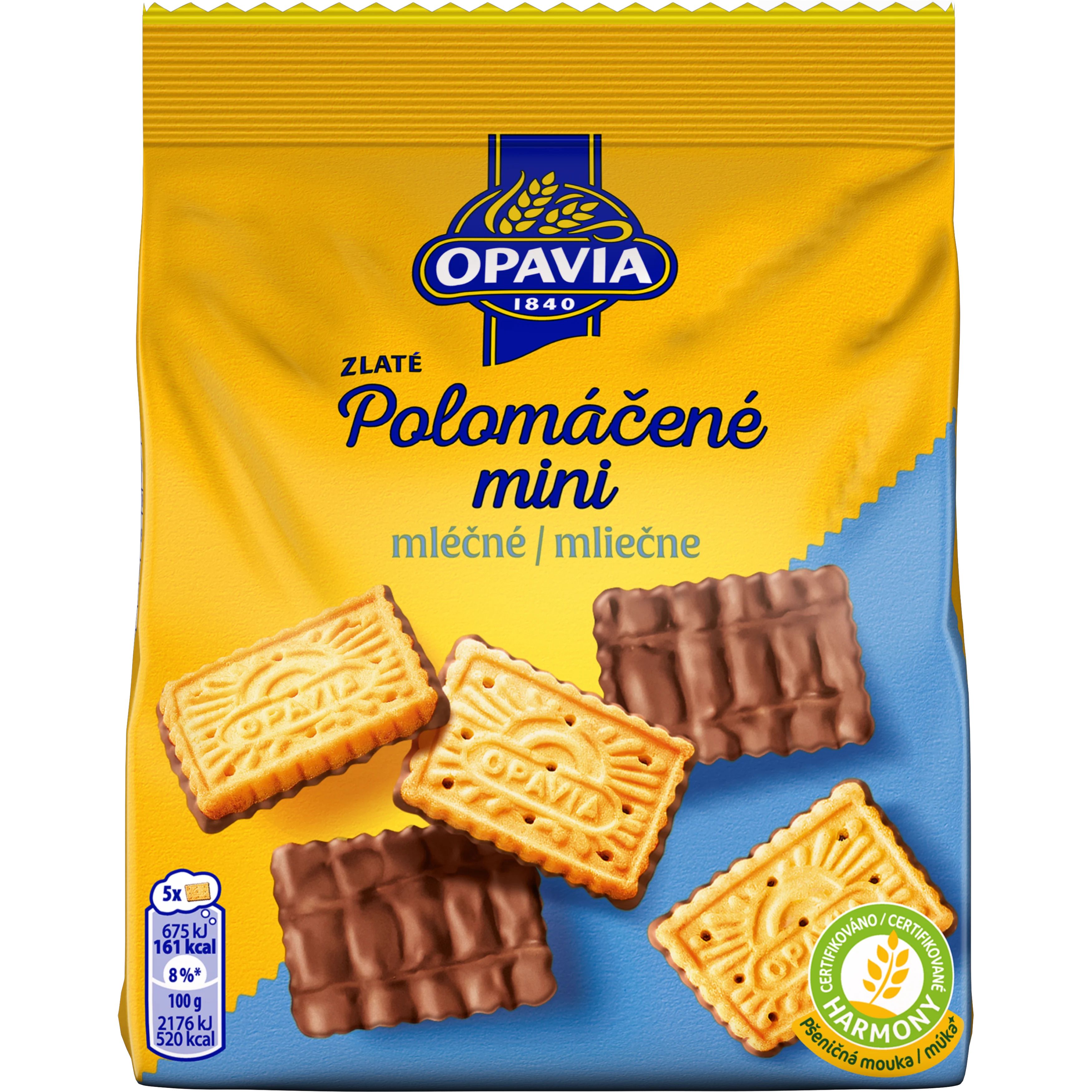 Polomáčené mini mléčné