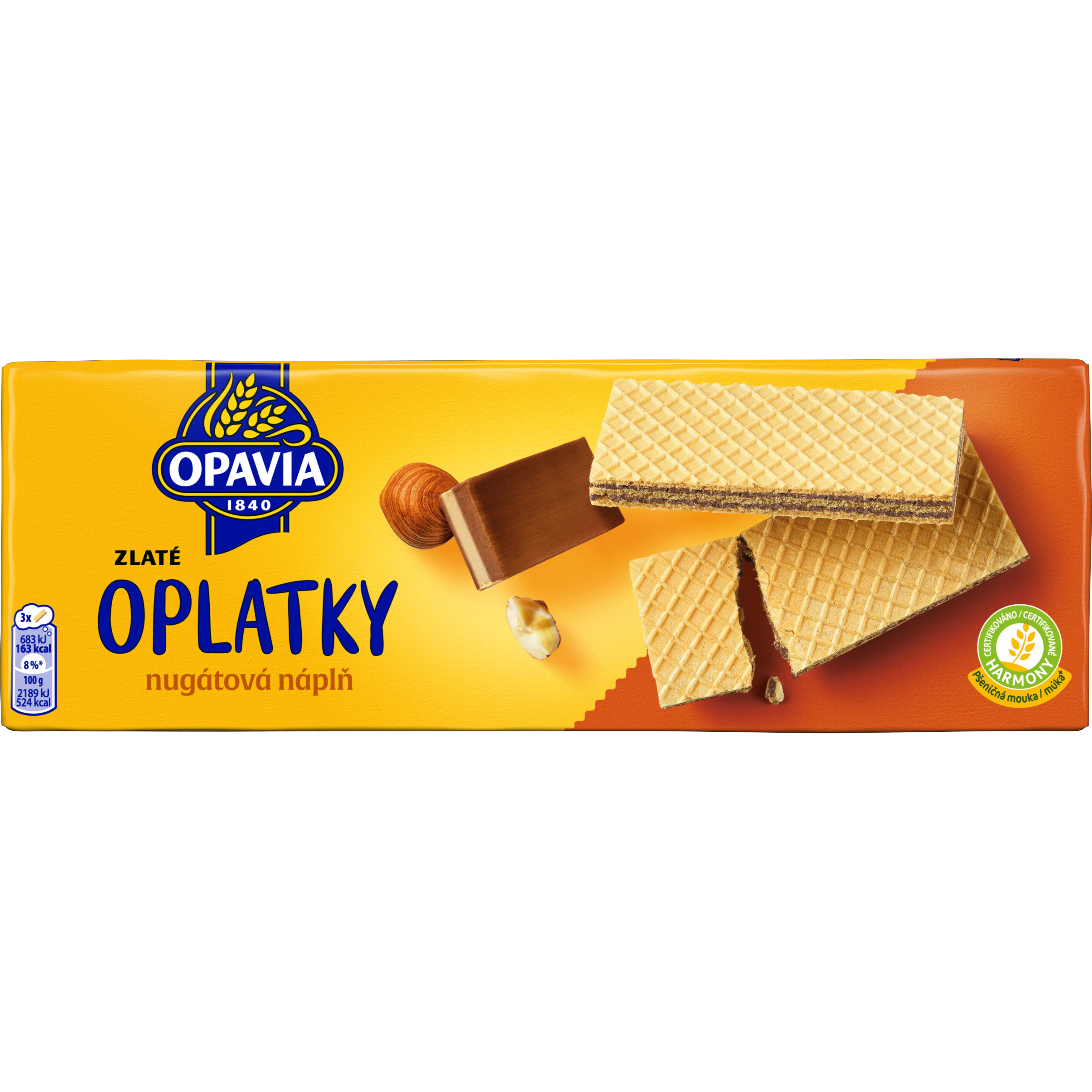 Oplatky nugátová náplň