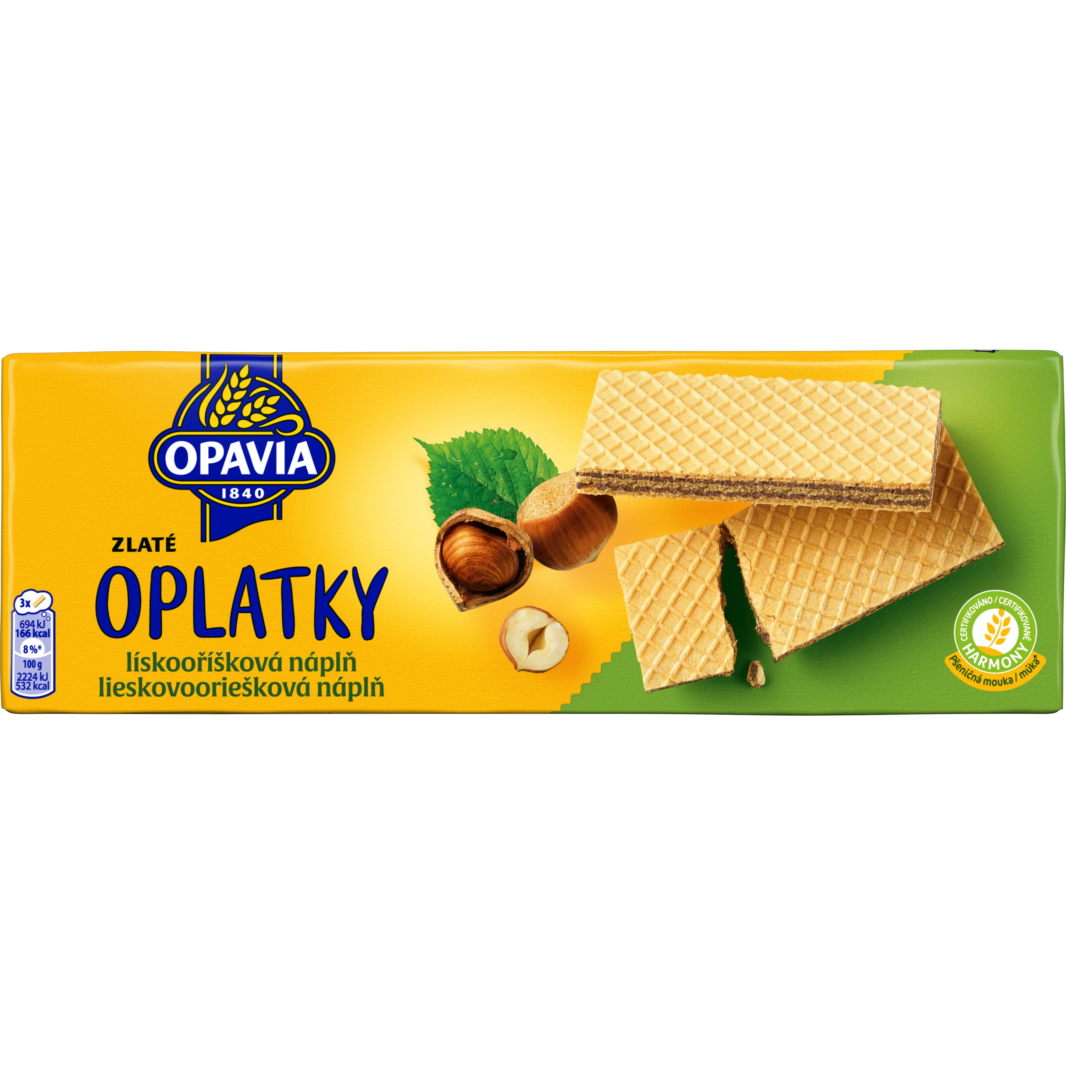Oplatky lískooříšková náplň