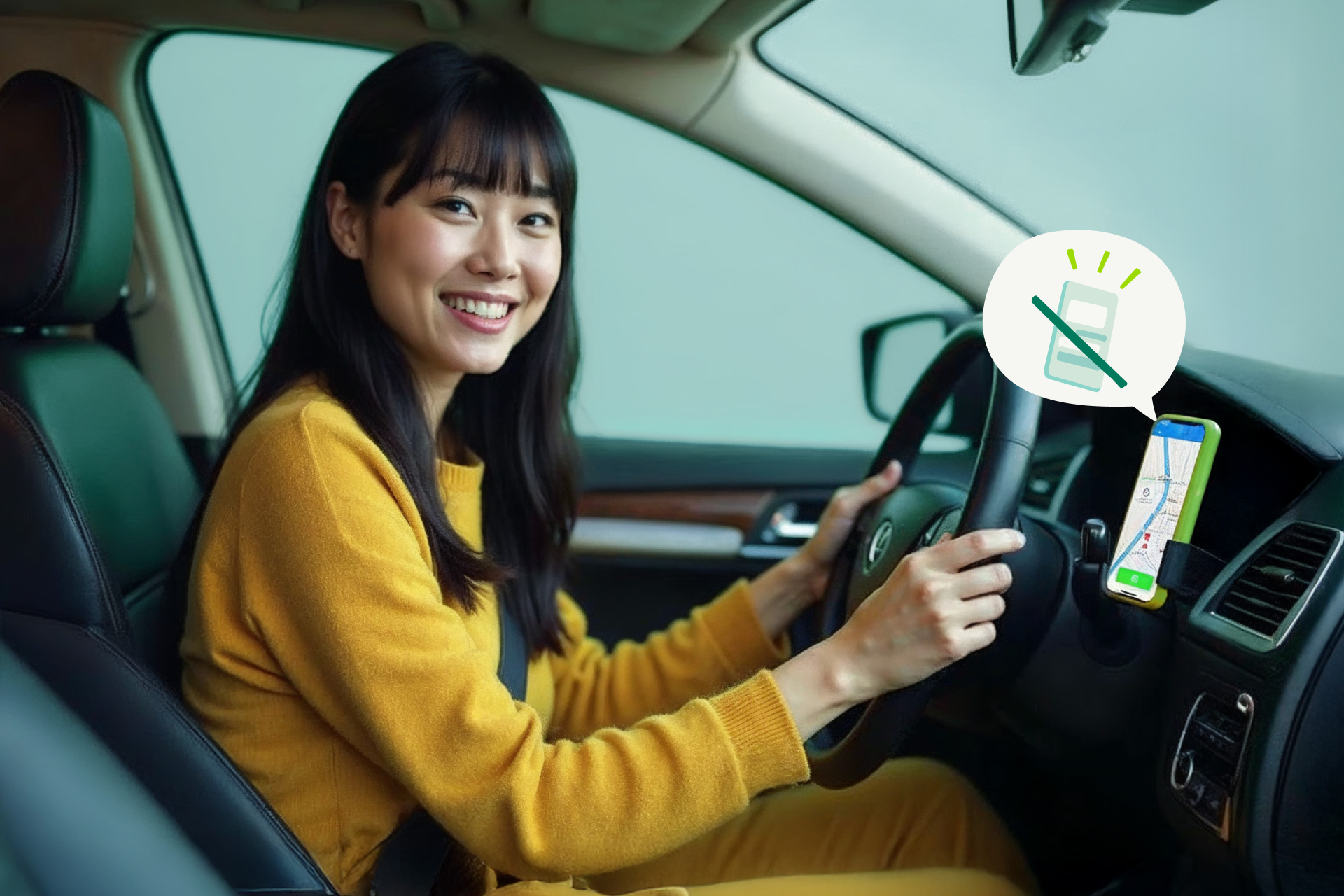 HR Photo Asian girl driving 1920x1280px