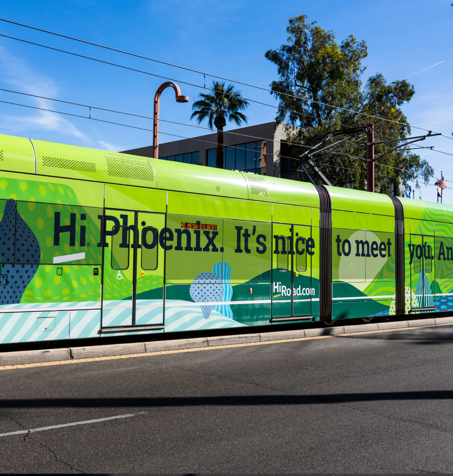 HiRoad Phoenix Arizona Train Advertisement