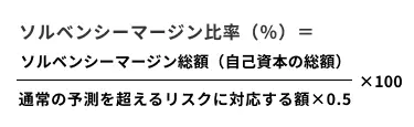 ソルベンシーマージン比率の計算式