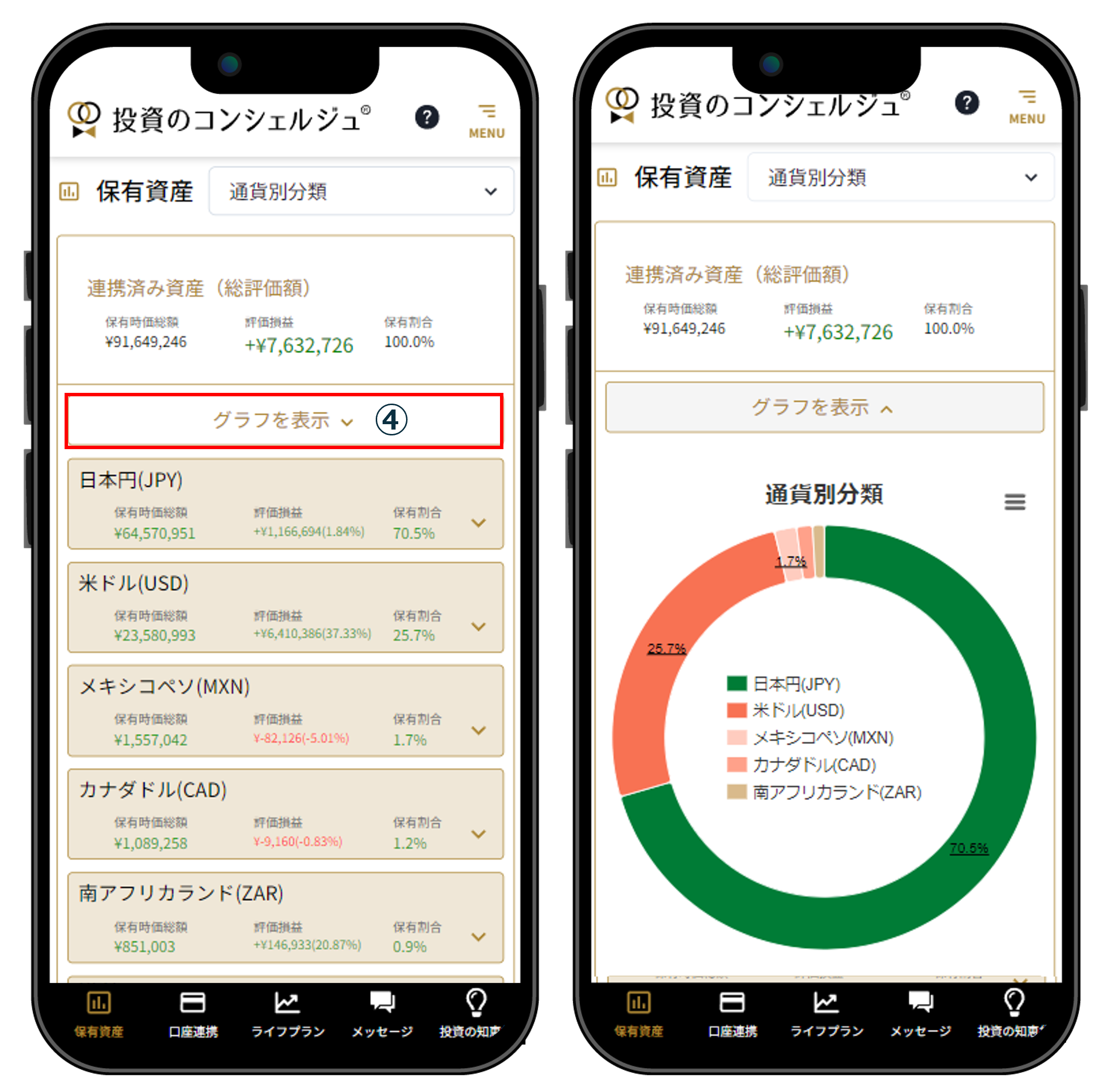 4.1.6$ 通貨別分類