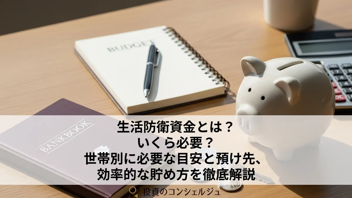 生活防衛資金とは？いくら必要？世帯別に必要な目安と預け先、効率的な貯め方を徹底解説 | 投資のコンシェルジュ