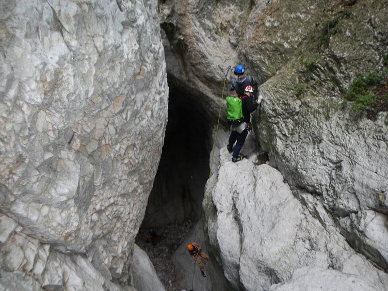 Canyoning Codula Fuili, calata, Cala Gonone, abseiling