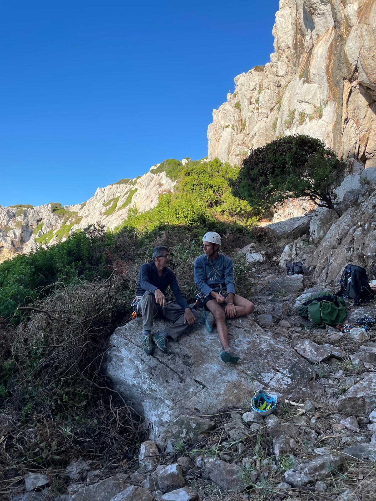Pausa durante la chiodatura