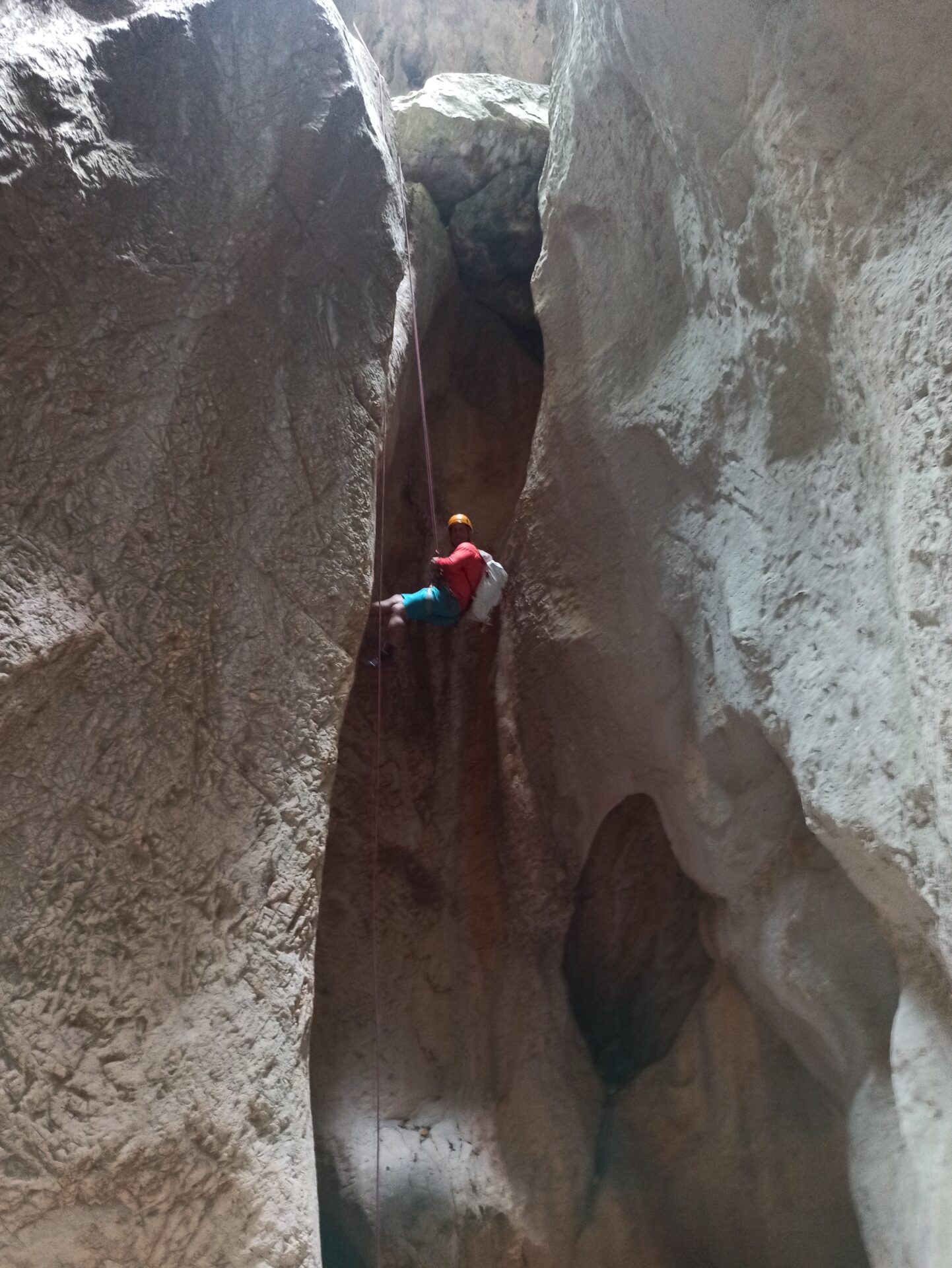 Calata canyoning Codula Fuili, abseiling