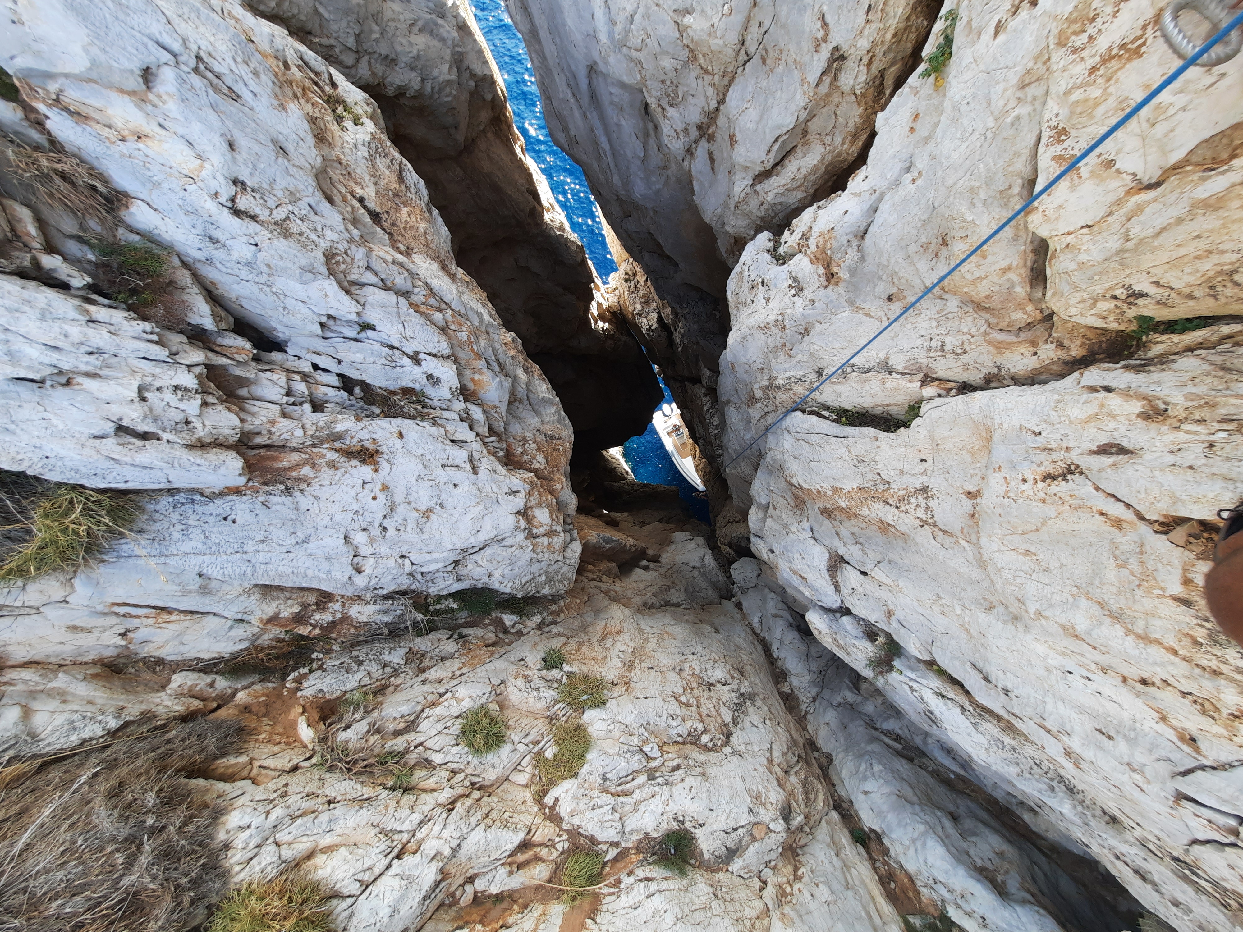 Calata sul gommone, Pan di Zucchero, Sardegna