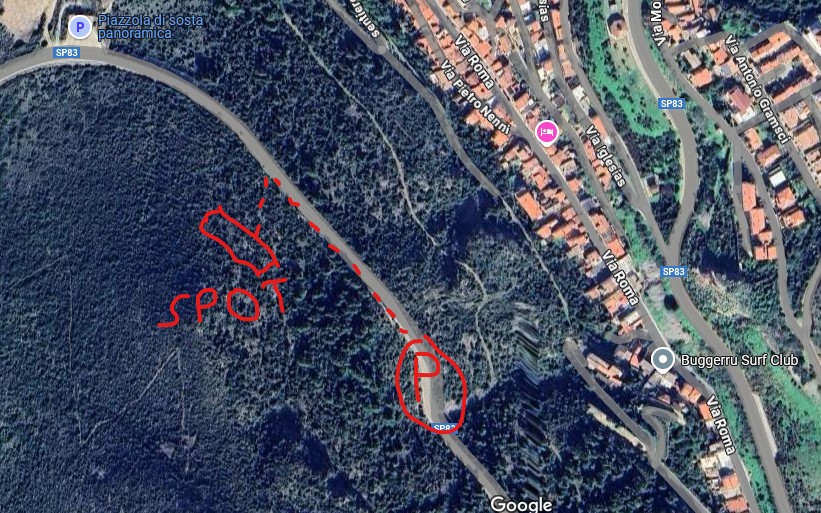 avvicinamento settore Petit Paris, Buggerru, Sardegna. Approach Petit Paris