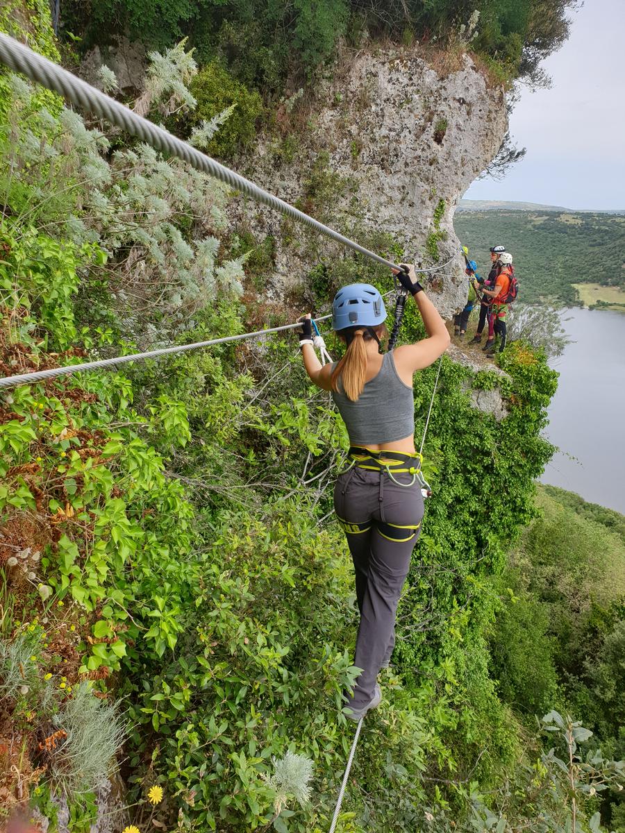ponte tibetano, ferrata della regina, Sardegna