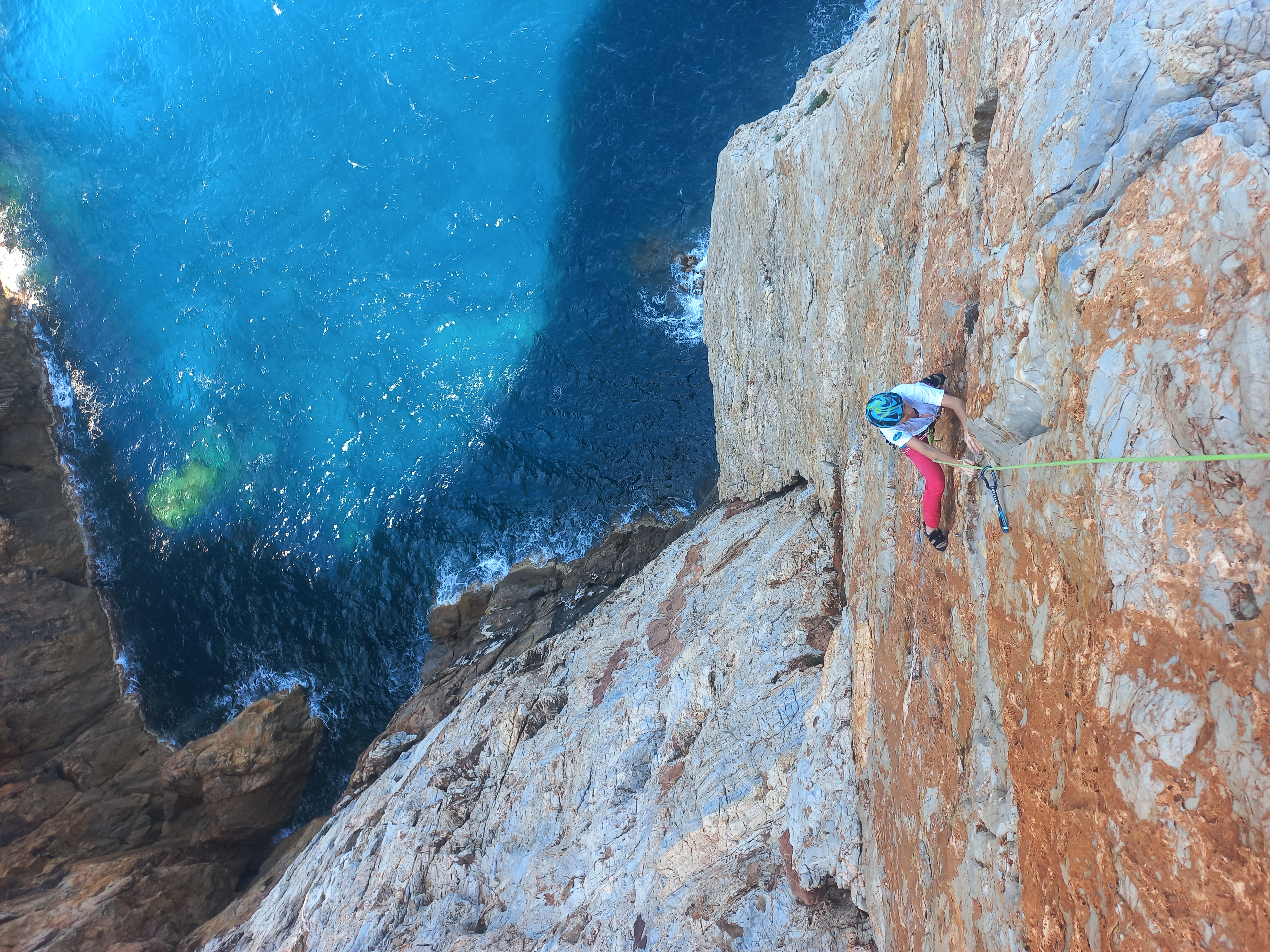 Via lunga d'arrampicata Pranu Sartu Buggerru Sardegna Guide Alpine