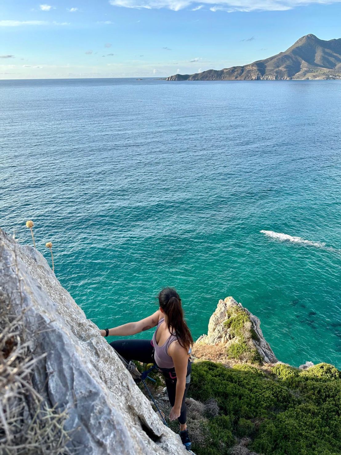 Falesia San Nicolò, Ferru e Cuaddu, Sardegna. Ferru e Cuaddu crag, Sardinia.