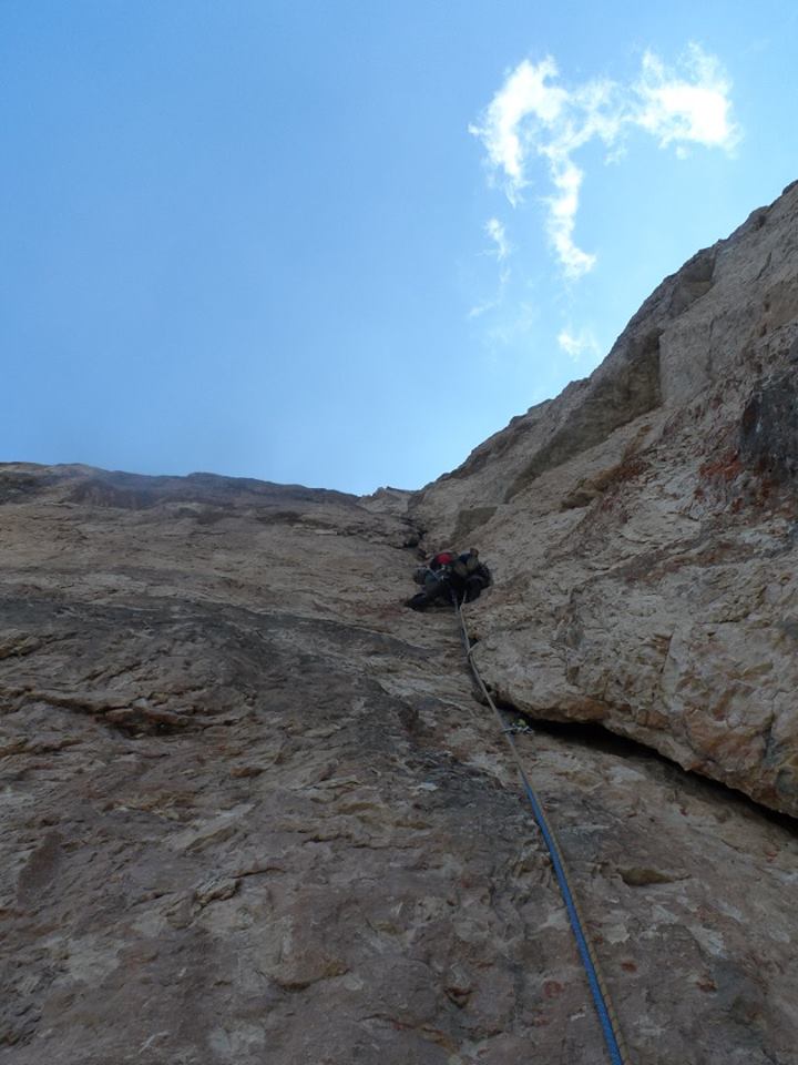 Sass dla Crusc, via Messner. Guida Alpina, Mountain Guide