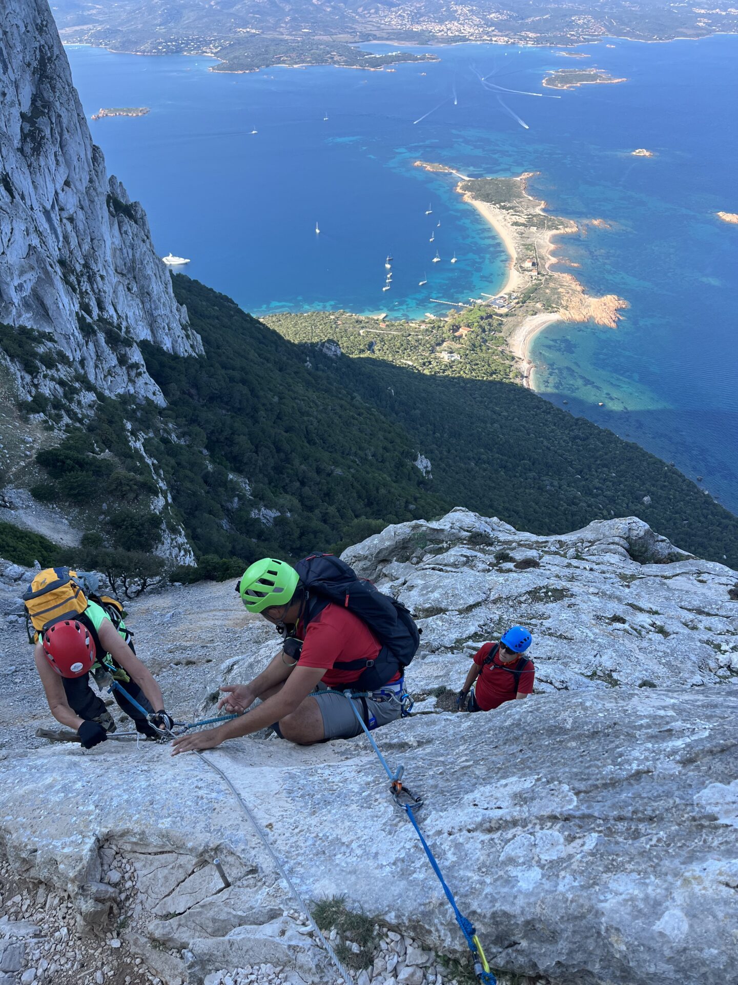 Ferrata Punta Cannone, Tavolara, Sardegna