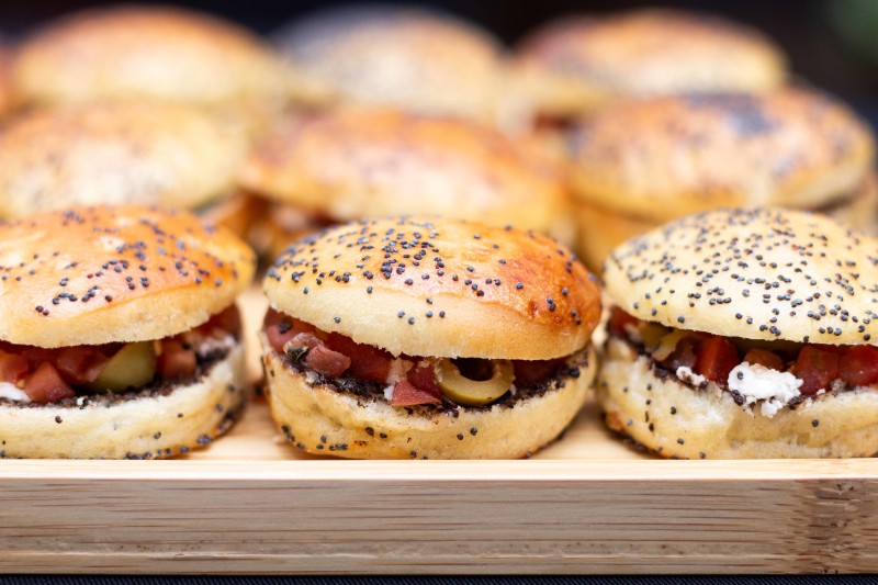 mini burgers olives féta