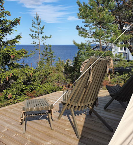 Glamping på Lotsstugan i Härnösand, Höga kusten