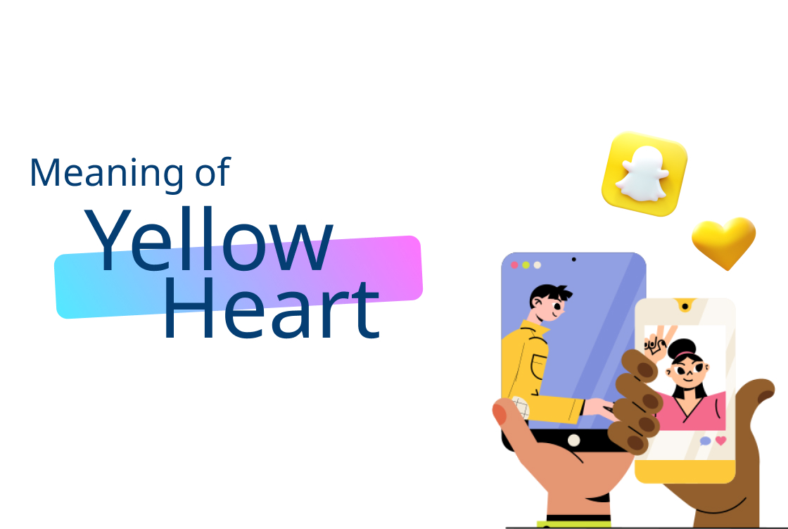 illustration with meaning of yellow heart next to it