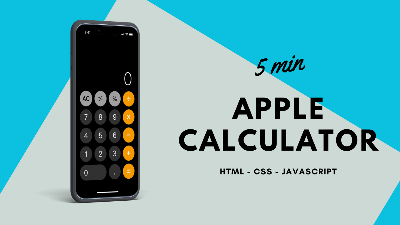 Cover Image for Building an Apple Calculator Clone in 5 min
