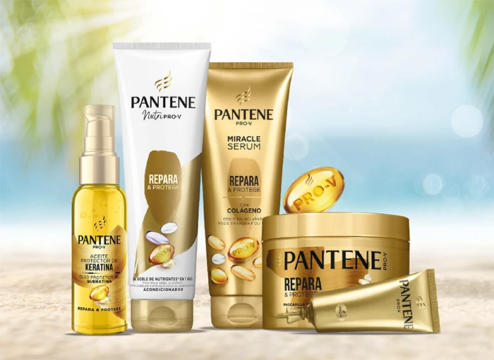 Imagen de los productos de Pantene para cuidar tu pelo este verano