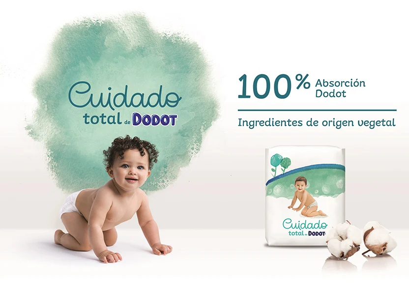 Dodot Pañales Bebé Cuidado Total Talla 1 (2-5 kg), 100 Pañales, Suave  Protección de la Piel de Dodot con Ingredientes de Origen Vegetal por 34,19€