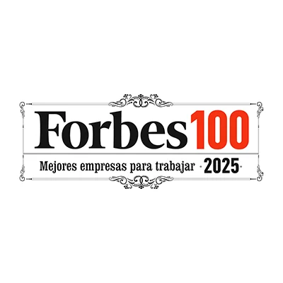 Certificado Forbes 100 otorgado a P&G, reconociendo las mejores empresas para trabajar en España en 2025.