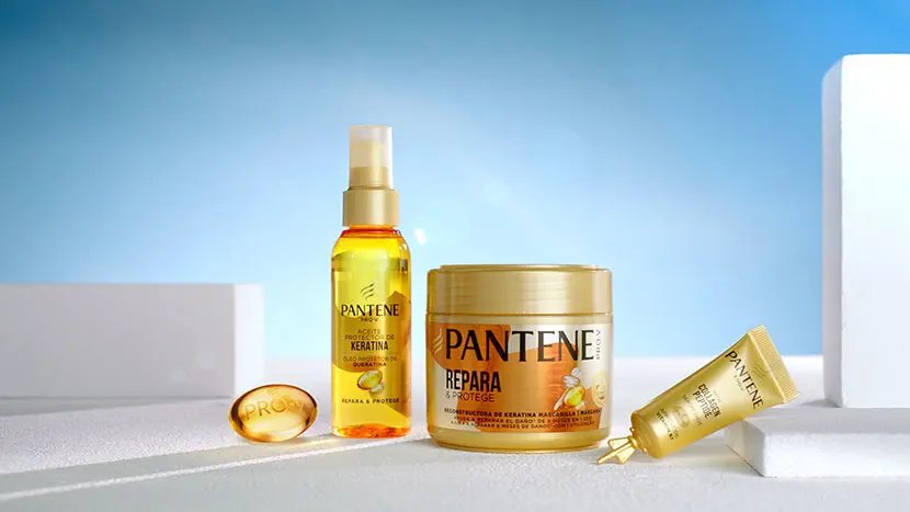 Bodegón de productos de Pantene