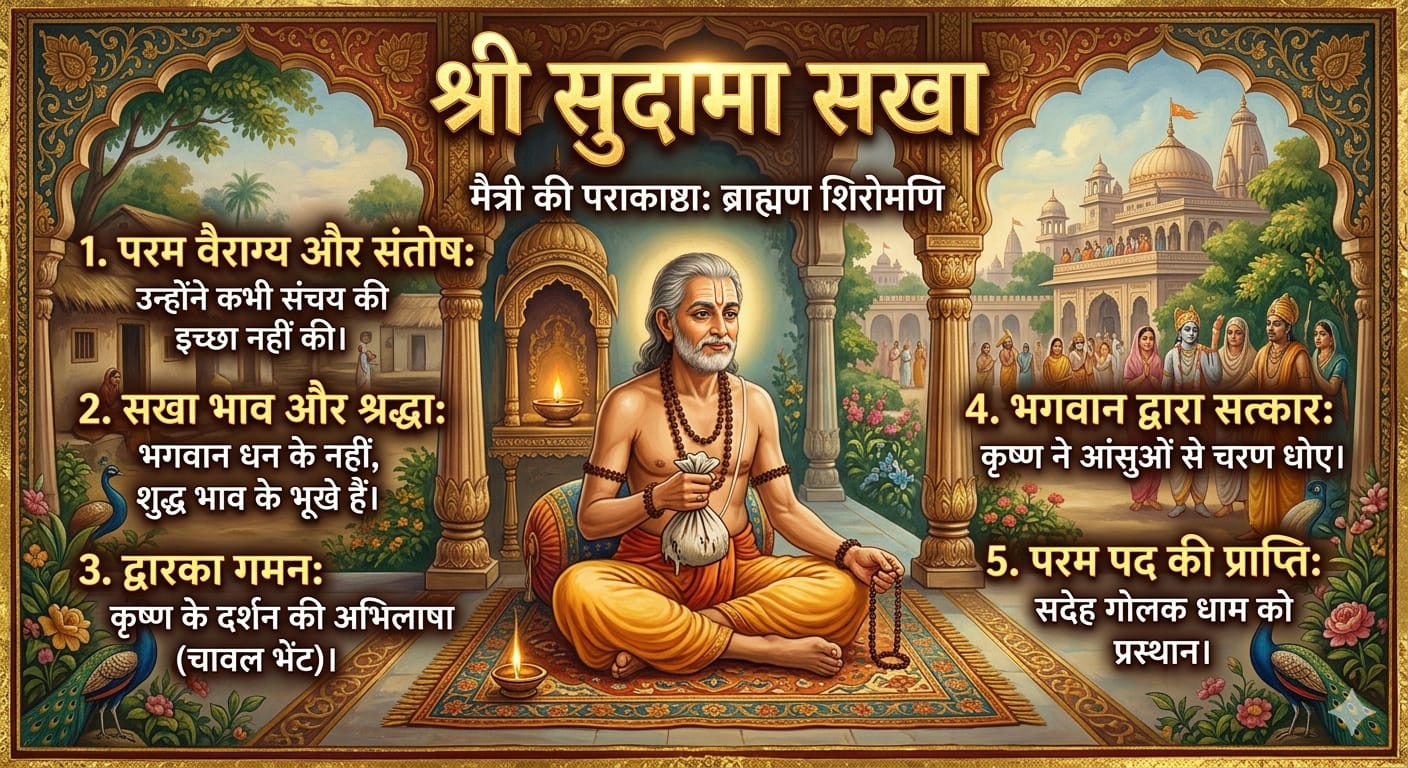 मैत्री की पराकाष्ठा: ब्राह्मण शिरोमणि श्री सुदामा जी का दिव्य चरित्र और लीला