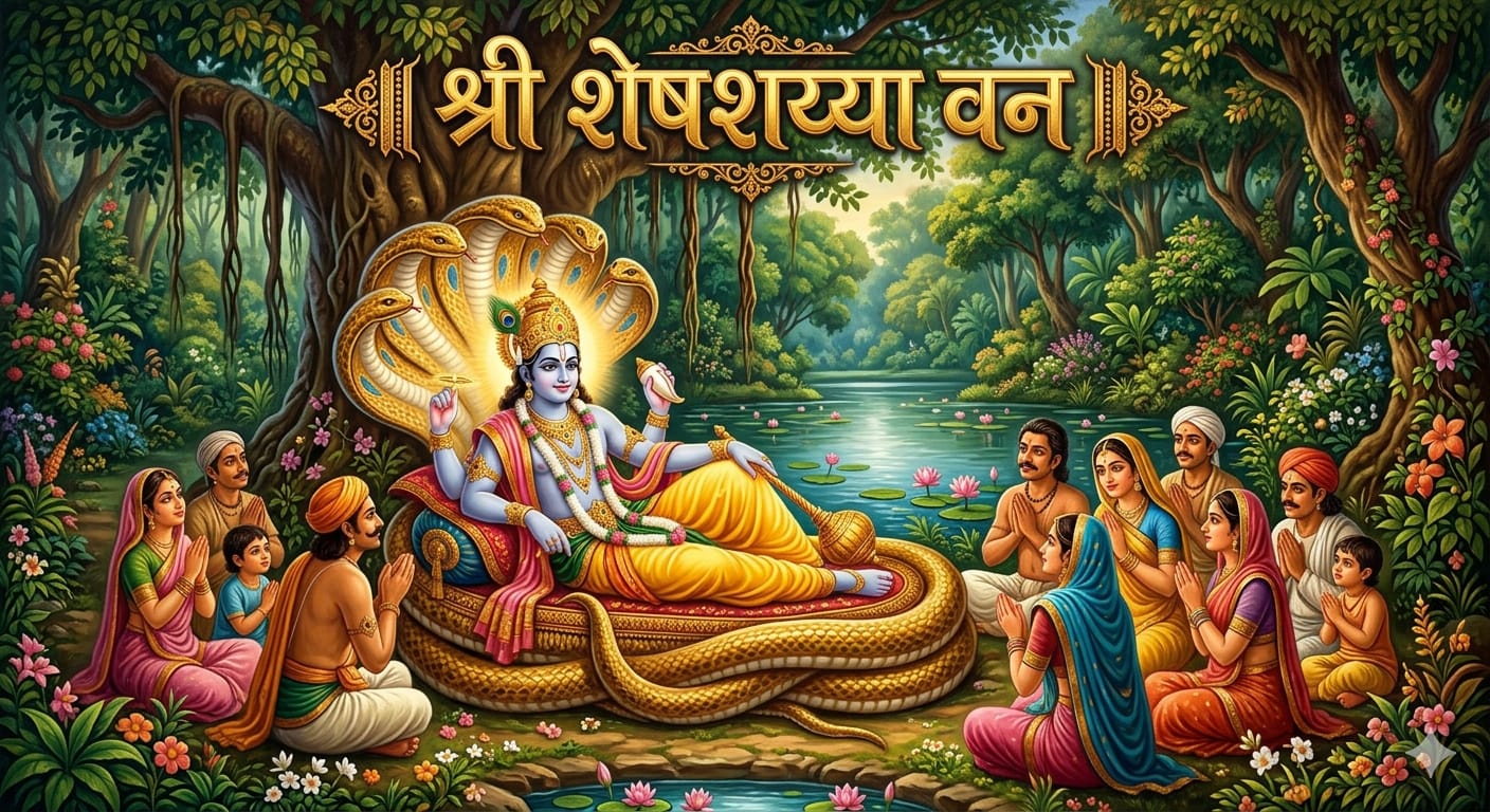 श्री शेषशय्या वन—ब्रज का वह गुप्त धाम जहाँ साक्षात विष्णु करते हैं विश्राम