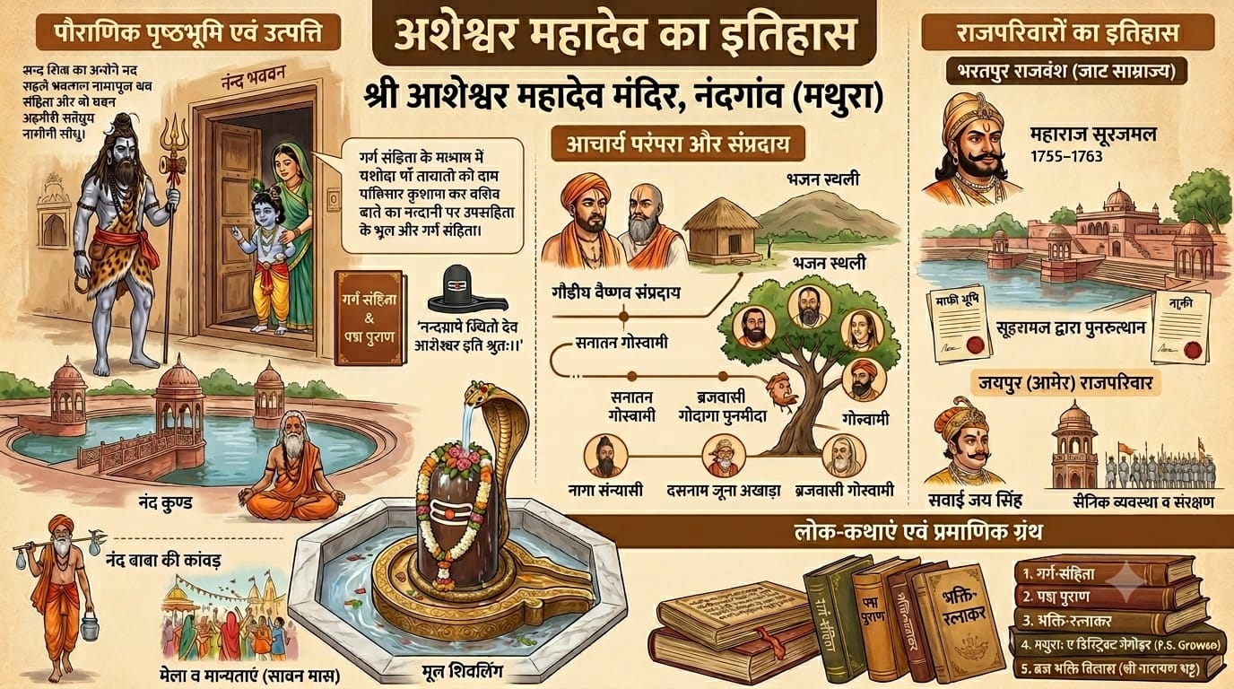 जब कान्हा के दर्शन की आशा में कैलाश छोड़ ब्रज आ बैठे महादेव जानिए आशेश्वर मंदिर का अनोखा इतिहास