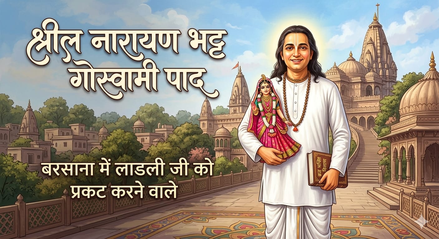 ब्रज के विश्वकर्मा श्री नारायण भट्ट गोस्वामी: जिन्होंने बरसाना में प्रकट की 'लाड़ली जी' की महिमा