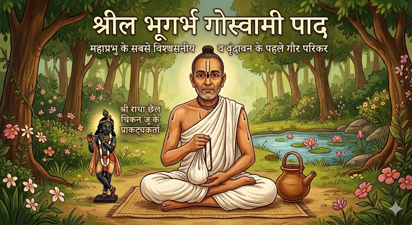 मौन साधना के शिखर श्री भूगर्भ गोस्वामी: वृंदावन के छिपे हुए प्रथम रत्न 